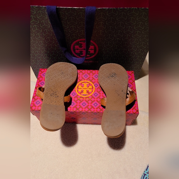 Tory Burch Brown Miller Sandals Size 8 - Picture 4 of 10